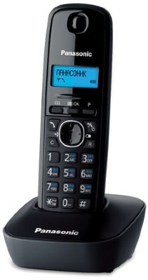 Радиотелефон PANASONIC KX-TG1611RUH, память 50 номеров, АОН, повтор, часы/будильник, серый