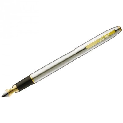 Luxor Ручка перьевая STERLING хром. с золот. 8210перо