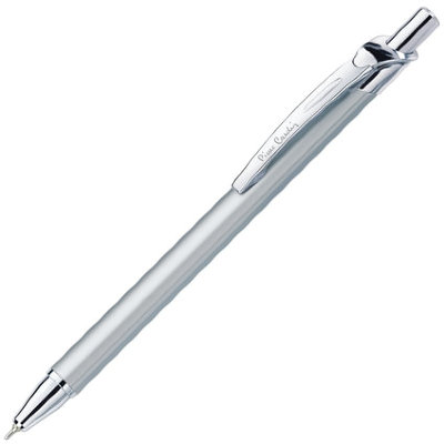 Ручка подарочная шариковая PIERRE CARDIN "Actuel", корпус серебряный, алюминий, хром, синяя, PC0502BP