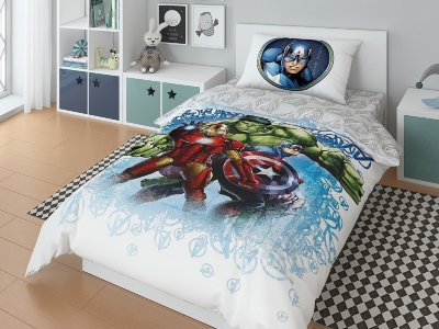 Постельное белье Marvel Капитан Америка 20048 1,5 спальное детское наволочка 1 шт ***К121517