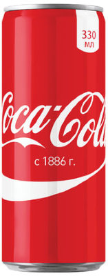 Напиток газированный COCA-COLA (Кока-кола), 0,33 л, 14663