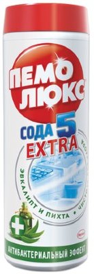 Чистящее средство, 480 г, ПЕМОЛЮКС Сода-5, "Антибактериальный", порошок