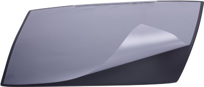Коврик-подкладка настольный для письма (650х520 мм), c прозрачным листом, черный, DURABLE