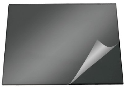 Коврик-подкладка настольный для письма (650х520 мм), c прозрачным листом, черный, DURABLE