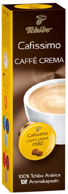 Капсулы для кофемашин Cafissimo TCHIBO Caffe Crema Mild, натуральный кофе, 10 шт. х 7 г, EPCFTCCM0007K