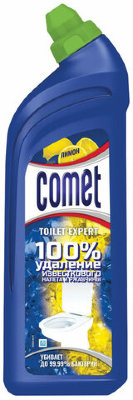 Средство для уборки туалета 700 мл COMET "Лимон", дезинфицирующее