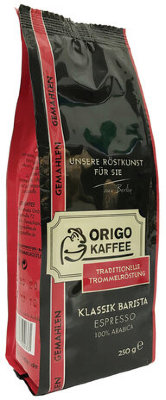 Кофе молотый ORIGO (ОРИГО) "Klassik Barista", 250 г, вакуумная упаковка, 3003100250