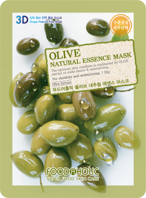 Тканевая 3D маска с экстрактом оливы для увлажнения и питания кожи Olive Natural Essence Mask ***