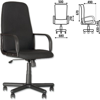 Кресло офисное "Diplomat", черное